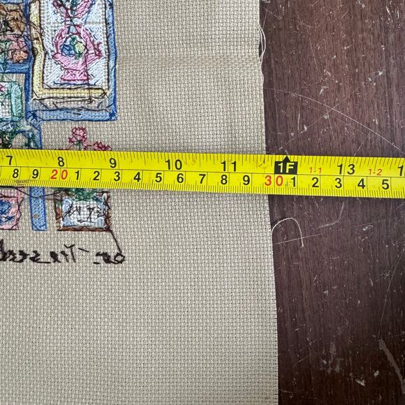 Vintage Cross Stitch Cats Friendships Bloom‎ Quote COMPLETE ready to frame - Picture 7 of 7